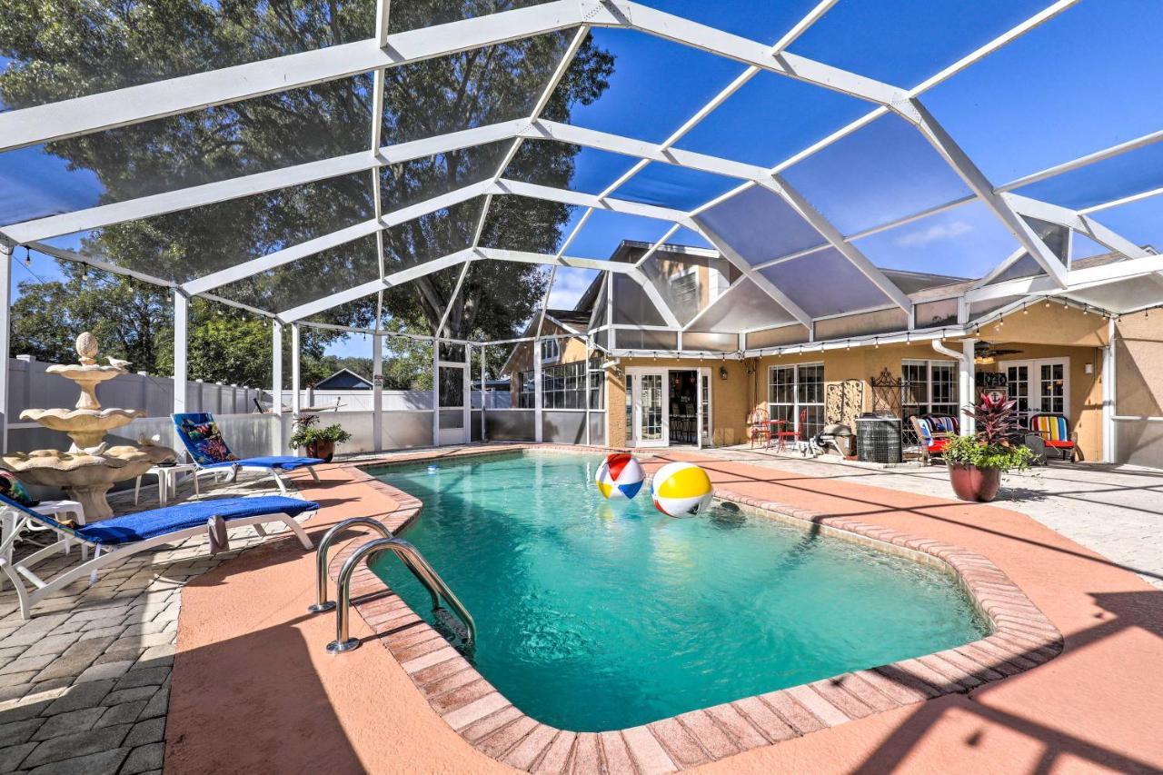 Cozy Home In Heart Of Tampa With Lanai And Pool! Exterior foto